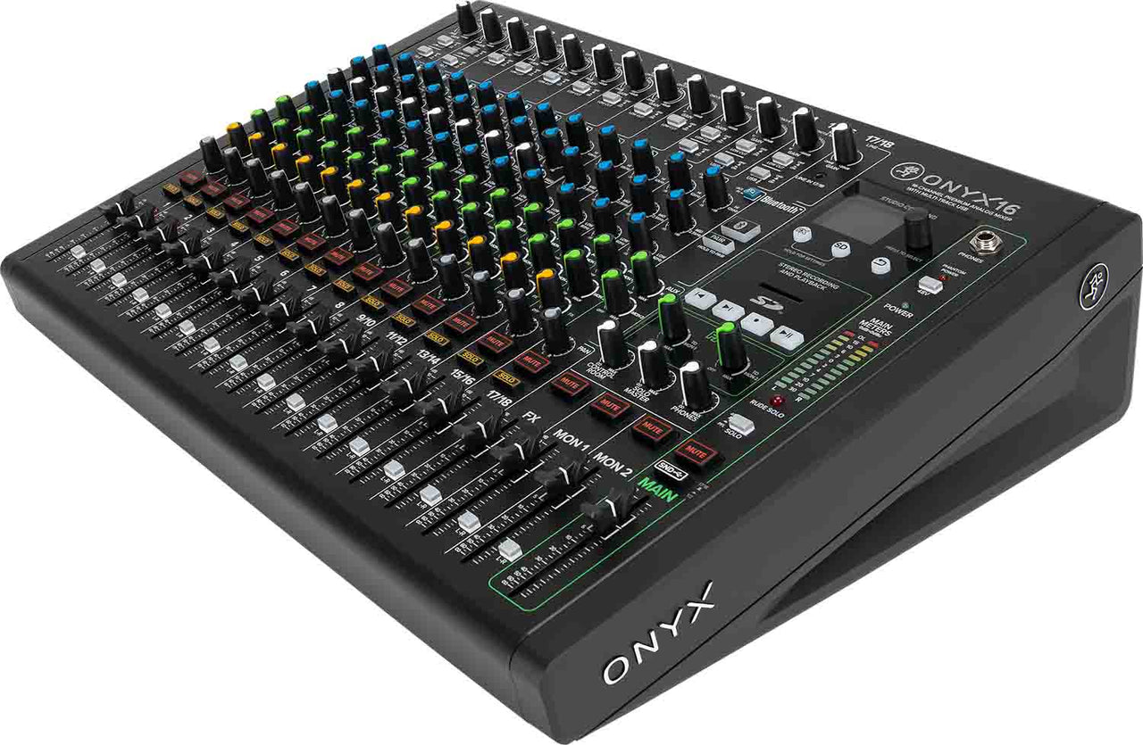 Mackie Onyx16, 16-Channel Premium Analog Mixer with Multi-Track USB