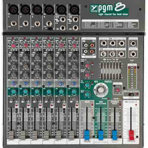 Yorkville PGM8, 8-Channel Mixer with Digital Effects and Graphic EQ