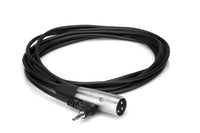 Thumbnail for Hosa XVM-105M Microphone Cable, Right-angle 3.5 mm TRS to XLR3M - 5 Feet