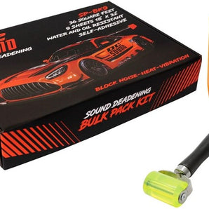 DC Sound SP-BK9 9 Sheets 18" x 32" Sound Deadening Dampening Bulk Kit + Roller & Removal Tools