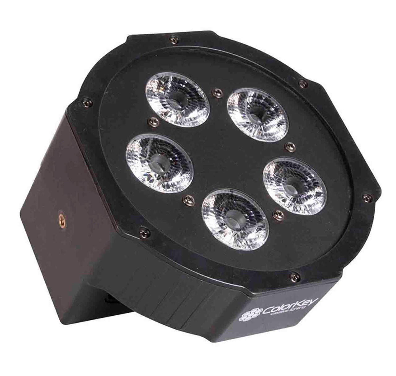 Colorkey CKU-2152 WaferPar HEX 5 MKII Low Profile Wash Light with High Output 6 in 1 Color (RGBAW-UV) LEDs