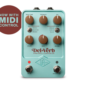 Universal Audio UA-DEL-VERB-U Del-Verb Ambience Companion Reverb and Delay Pedal