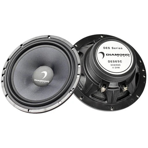 Diamond Audio DES65C 6.5" 2-Way Component System 25mm Aluminum Dome Tweeter