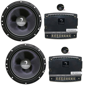 Diamond Audio DES65C 6.5" 2-Way Component System 25mm Aluminum Dome Tweeter