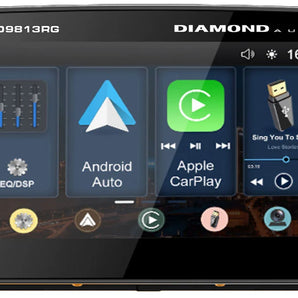 Diamond Audio MSHD9813RG Plug N-Play Digital Media Receiver for 1998-2013 Harley Davidson Road Glide