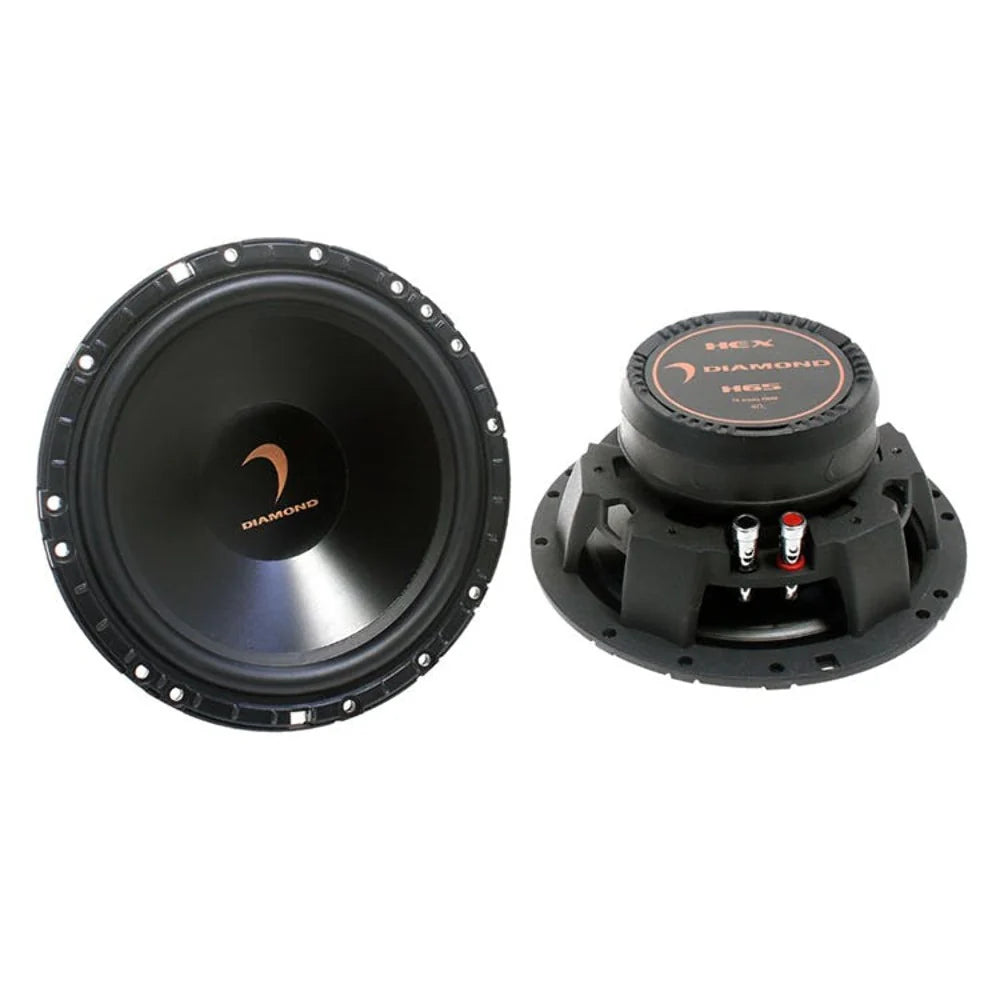 Diamond Audio H65A HEX Series 6.5 “ 2-Way Component Set w/25mm Aluminum Dome Tweeter