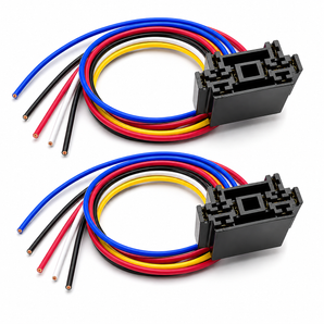 Absolute USA 12 VDC Dual Relay Interlocking Socket, 2 Set