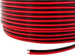 Absolute SWRB16-50 2 conductor Speaker Wire 16 Gauge 50 Feet Red Black Stranded Car Home Audio Marin ATV