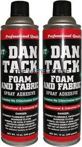 12 Dan Tack 2012 professional quality foam & fabric spray glue adhesive Can 12 oz