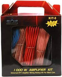 Complete 1500W 8 Gauge Car Amplifier Installation Wiring Kit Amp Kit-8 (Kit8) 8 Ga Red
