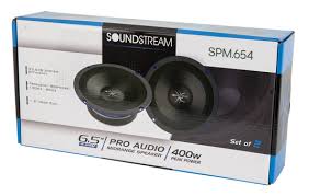 Soundstream SPM.654C 6.5" Midrange Pro Audio Loudspeaker w/ Super Compression Tweeter - 450W (Pair)