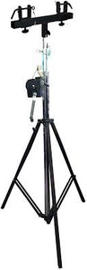 12FT TRUSS LIGHTING CRANK STAND & UNIVERSAL BLACK T ADAPTER DJ PA CLUB