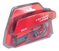 Cerwin Vega RV3 2-Channel Dual Twisted RCA cable w/dual molded ends 3ft