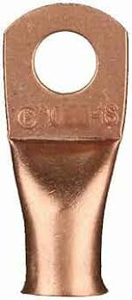 Install Bay CUR138 Copper Uninsulated Ring Terminal 1 Gauge 3/8" 10/PK
