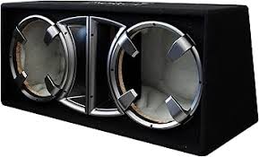 Absolute CDEB12BK Dual Black 12" Ported Enclosure Subwoofer Box