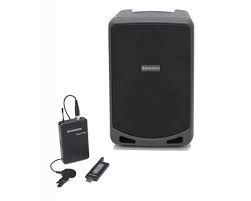 Samson XP106WLM 6" 100W Rechargeable Portable PA with XPD1 Lavalier Mic Wireless System and Bluetooth
