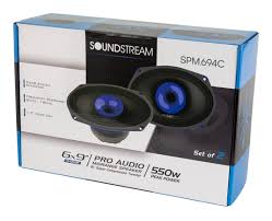 Soundstream SPM.694C 6x9" Midrange Pro Audio Loudspeaker w/ Super Compression Tweeter - 550W (Pair)