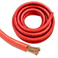 Thumbnail for American Terminal ATSPW-0-50RD 1/0 Gauge 50 FT Xtreme Twisted Power/Ground Battery Wire Cables Set Red
