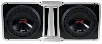 Pair of R-SB10V Alpine Halo Series 10" ported subwoofer enclosure + KTX-H10 Pkg