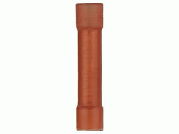  red vinyl butt connector for electrical wiring connections, 8 gauge size, versatile and durable