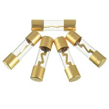 Absolute AGU60-5 60 Amp Gold-Plated AGU Glass Fuse (5 Pack)