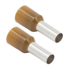 Install Bay FVBR8 Brown 8 GA Ferrules - Package of 100