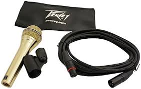 Peavey PVi2G Gold Microphone w 1/4" to XLR cable