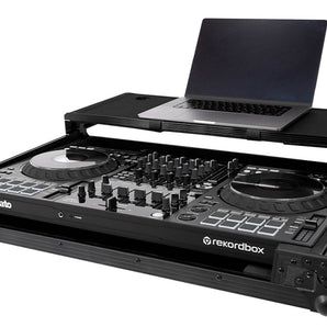 Headliner HL10012 Pitch Black Flight Case for DDJ-FLX10 with Laptop Platform
