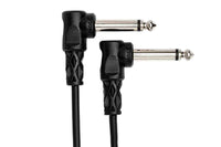 Thumbnail for Hosa CFS-106 Molded Right-Angle Guitar Patch Cable - 6 inch