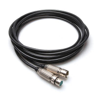 Thumbnail for Hosa MSC, 3-Pin XLR Male to 3-Pin XLR Female Balanced Microphone Cable with Switchraft Connectors