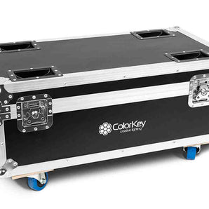 Colorkey CKU-9078, 8-PC Charging Road Case for Airpar Hex 4