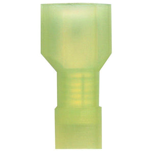 Absolute MQD1210Y 12/10 Gauge Nylon Fully Insulated Male Quick Disconnects Yellow