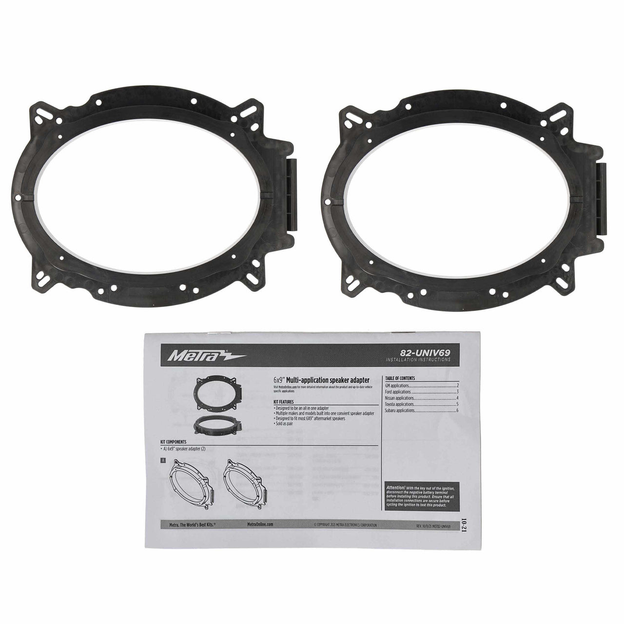 Metra 82-UNIV69 Universal 6X9 Inch Speaker Adapter