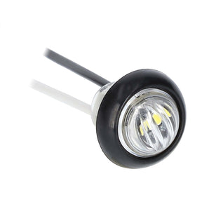 Heise Trailer HE-TR7503 Round White Marker/Clearance Light - .75 Inch, 3 LED