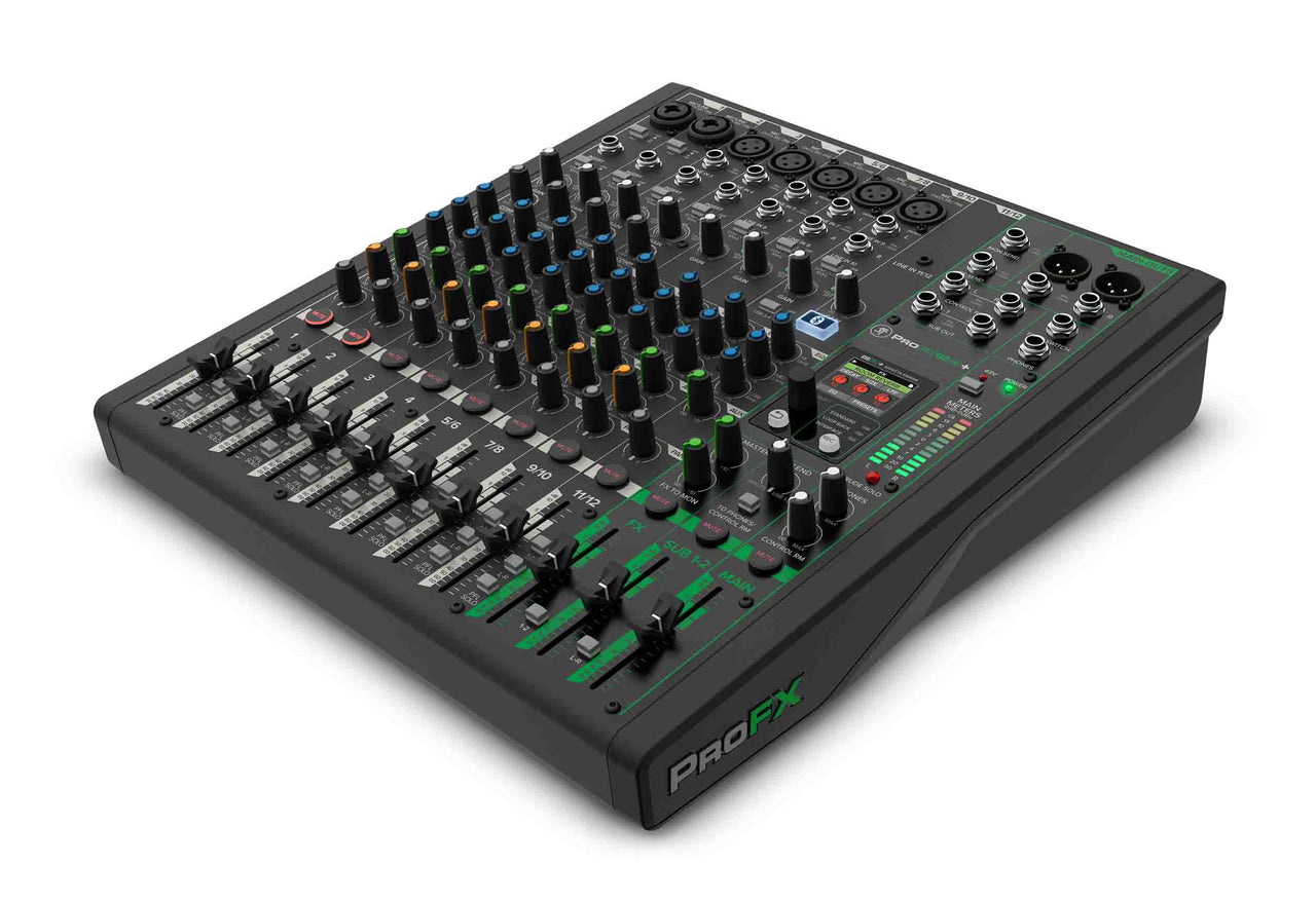 Mackie ProFX12v3+, 12-Channel Analog Mixer with Enhanced FX, USB Recording Modes and Bluetooth