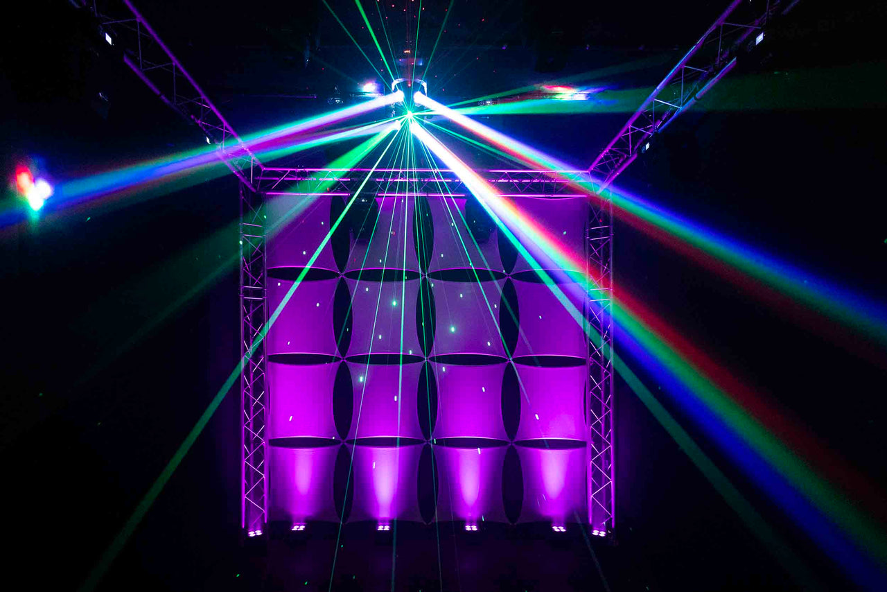 Colorkey CKU-1072, FX Multi-Effect Moving Head with Multicolor LED Beams and Lasers