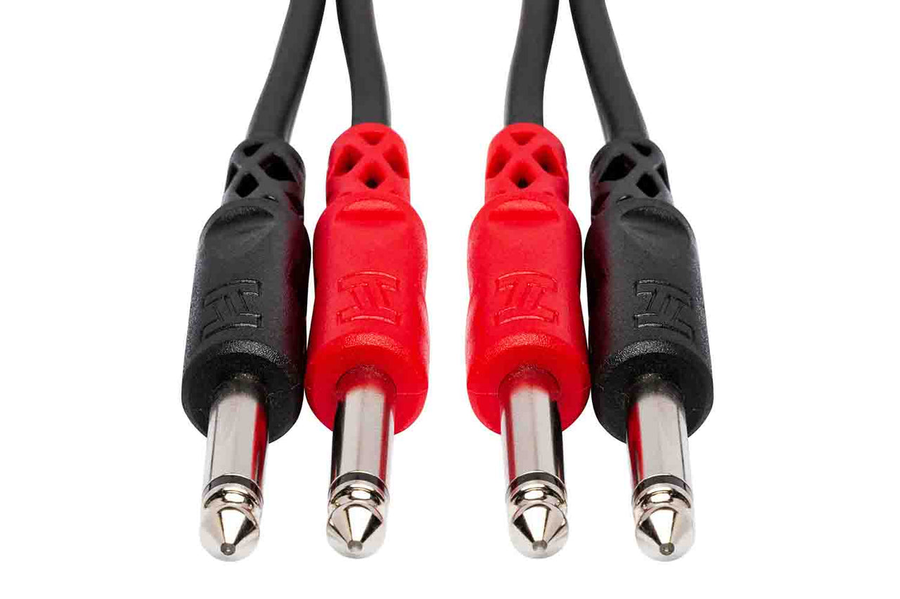 Hosa Stereo Interconnect Cable, Dual 1/4 in TS to Same