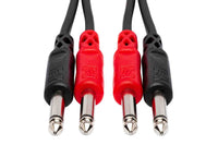 Thumbnail for Hosa Stereo Interconnect Cable, Dual 1/4 in TS to Same