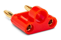 Thumbnail for Hosa BNA-240RD Dual Banana Connector - Red