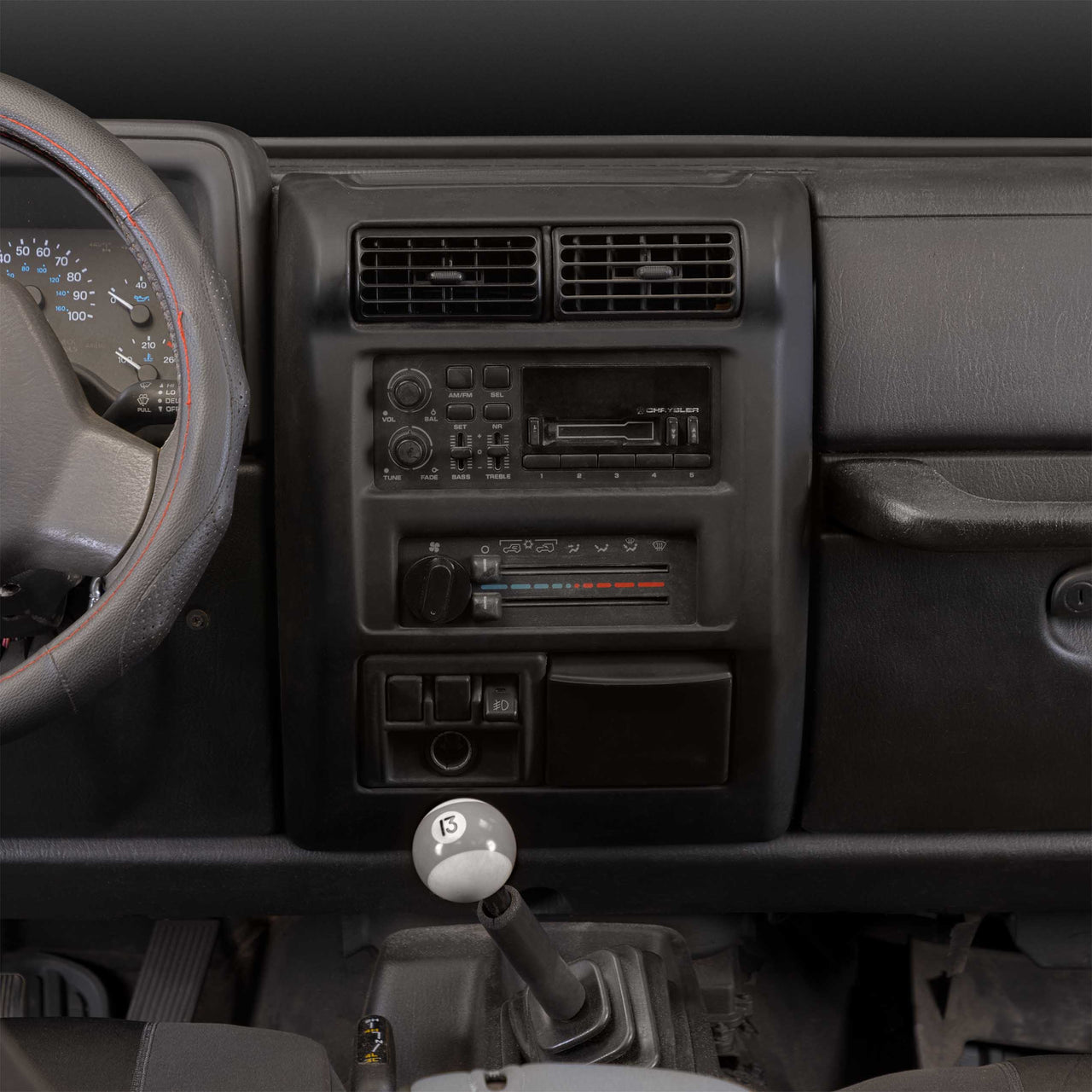 Metra 95-6549 Double DIN Dash Kit Compatible Fits Jeep Wrangler TJ 1997-2002