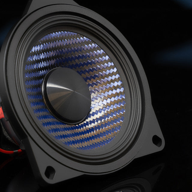 Alpine EV-40M-T 4" Front Dash Speaker Upgrade Kit Fit 17-24 Model 3 & 20-24 Y Bundle