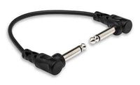 Thumbnail for Hosa CFS-106, 6 Inch Molded Right-Angle Guitar Patch Cable Package (6 Pack)