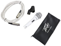 Thumbnail for Peavey PVI 2W Cardioid Unidirectional Dynamic Vocal Microphone with XLR Cable - White