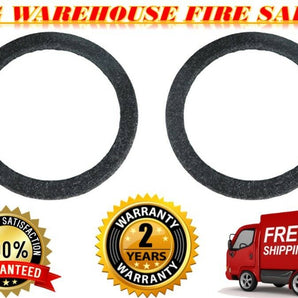 2 10" Gray Carpeted MDF Car Stereo Speaker Woofer Subwoofer Sub Ring Spacer