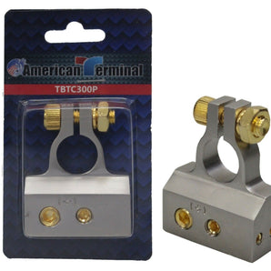 A/T 2/ 4 / 8 Gauge AWG Car Battery Terminal Chrome Positive