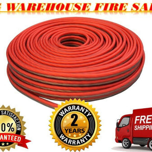 Marine Red/ Black 100 Ft True 16 Gauge Marine Car, Home Audio Speaker Wire Cable