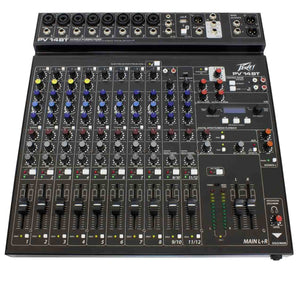 Peavey PV 14 BT 120US Compact 14 Channel Mixer with Bluetooth