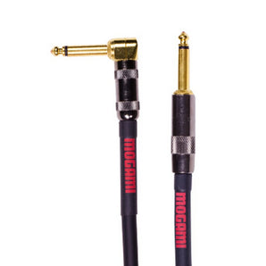 Mogami OD GTR 06 R Overdrive Right Angle to Straight Electric Guitar Cable, 6-Feet