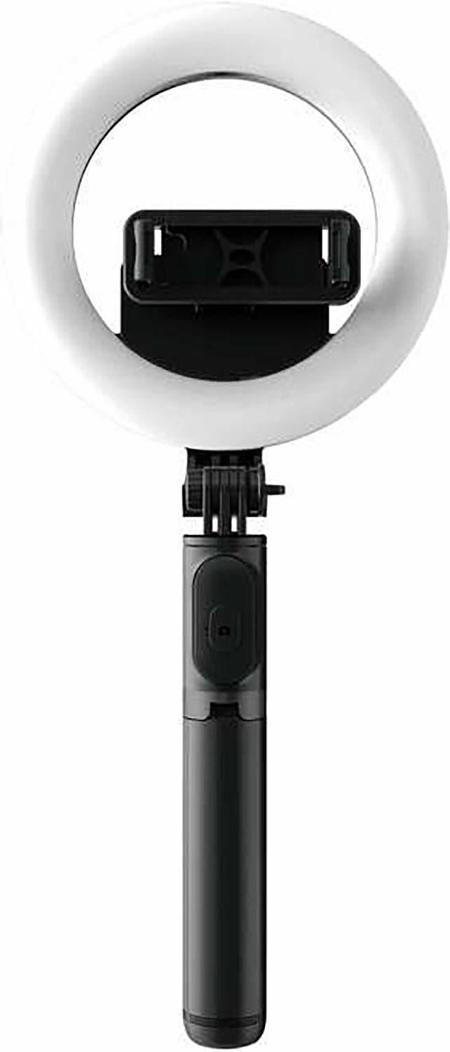 Mackie mRING-6, 6" Battery-Powered Ring Light with Convertible Selfie Stick/Stand and Remote