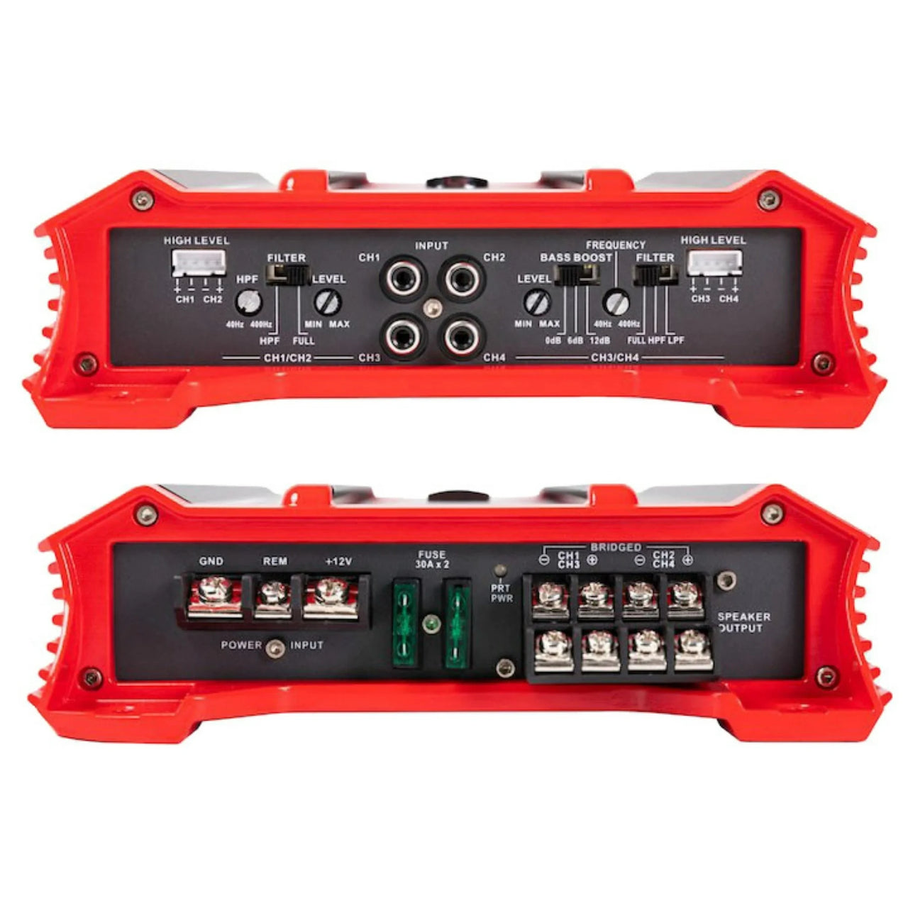 Crunch GP-2000.4 2000W RMS Class AB Ground Pounder Series 4 Channel Car Amplifier